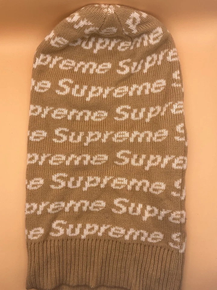Nuevo Pasamontañas Supreme New Era Logotipo de Caja Taupe FW23 Foto 2 de 2