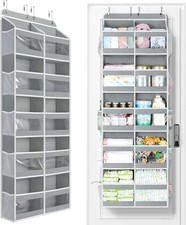 5-Tier Over The Door Organizer Dual-Column 80lbs Load Extra Large Over The Door