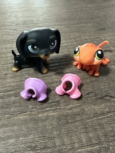 Figurine Littlest Pet Shop - Chien Teckel N°325 - Hasbro - Occasion