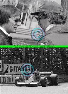 2 Racing Original 35mm Negative F1 Bernie Lauda Brabham 1978 Monaco Formula 1
