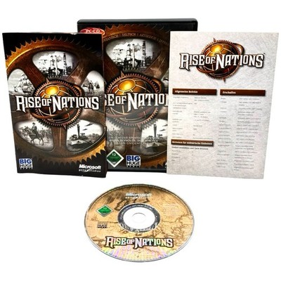 Rise of Nations PC Big Huge Games USK 12 Hülle gereinigt Handbuch & Quickcard