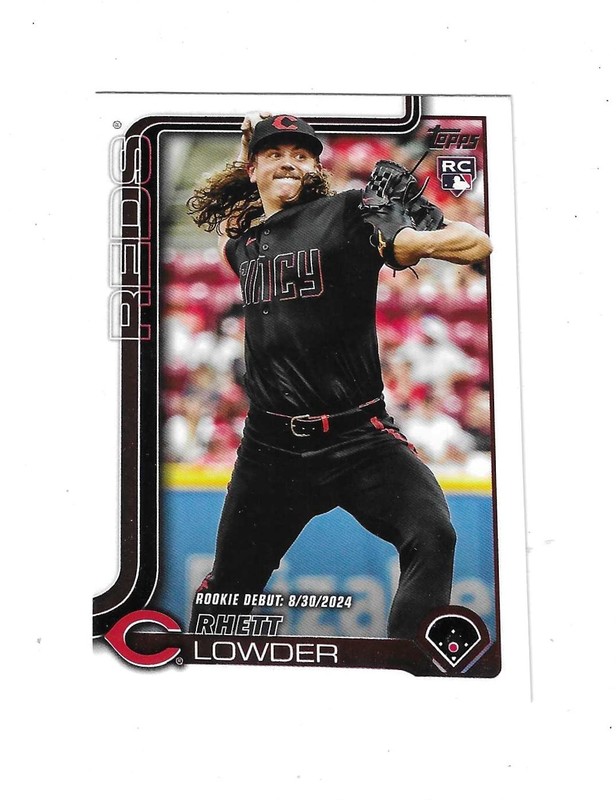 2025 Topps Update Series Rhett Lowder Rookie Debut Rookie Card #US318