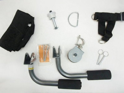 #ad Total Gym Fit Ultimate Parts AbCrunch Dip Bars Pins DVD Toebar amp; More $53.99