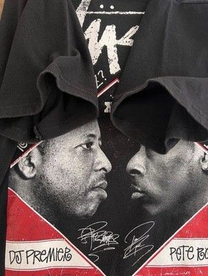Stussy x Manhattan Records 30th Tee DJ Premier Pete Rock Black