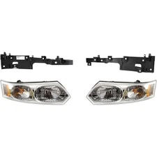 Headlight Kit For 2003-2007 Saturn Ion Sedan Headlight Bracket Left and Right