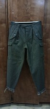 VINTAGE Swedish Military Cargo Combat Pants Wool Belted Ankle WW2 Paratrooper