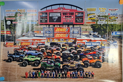 Monster Jam 2008 World Finals Poster, 36x24, New/old
