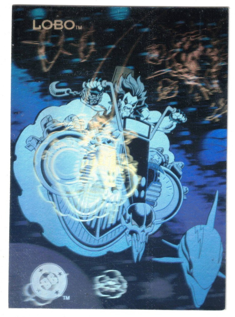1993 SKYBOX DC COSMIC TEAMS HOLOGRAM HALL OF FAME LOBO #DCH13 CARD NM VINTAGE
