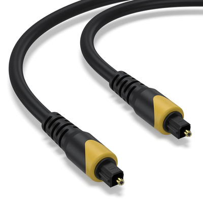1M/3.3FT Optical Cable, Gold-Plated Digital Toslink Cable, SPDIF Cord