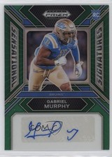 2024 Prizm Draft Picks Sensational Signatures Green Gabriel Murphy Auto 10up