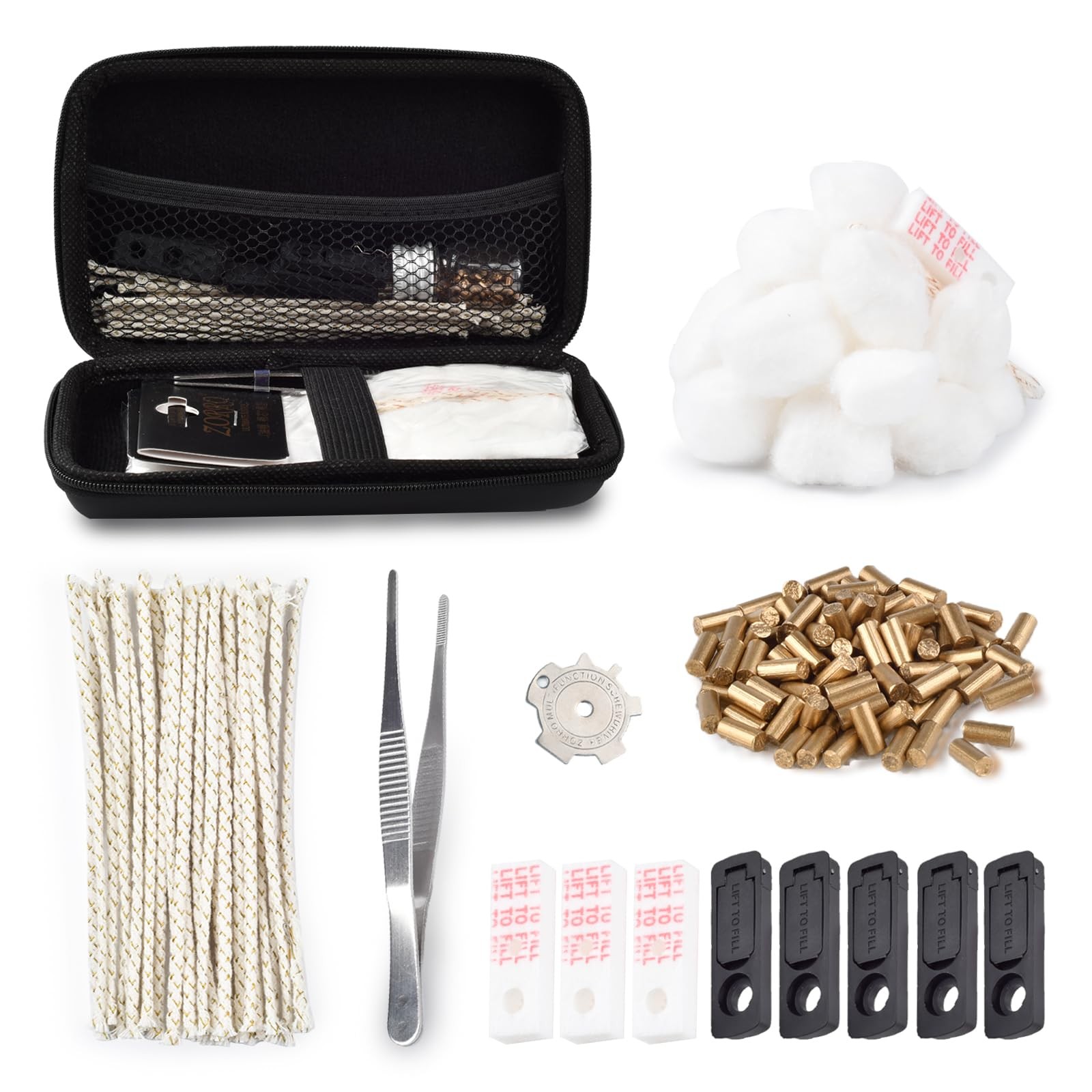 Repair Kit Replacement Parts And Flint For Pocket Lighter