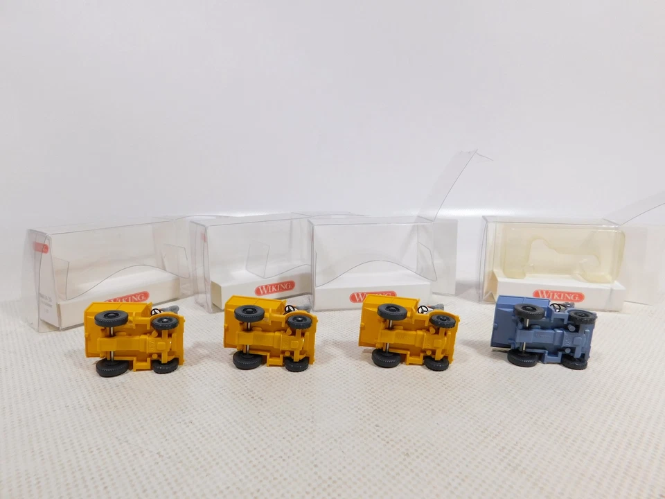 Wiking 1:87 H0 4X Auto-Schütter Figura 0868 04 20 868 01 20 Mint+Box #EG883-0,5 - Immagine 3 di 4