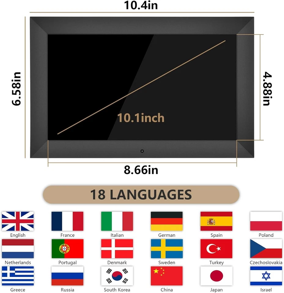 10.1" Extra Large Digital Dementia Clock for Seniors, Easy Read Display Clock... - Image 2 of 4