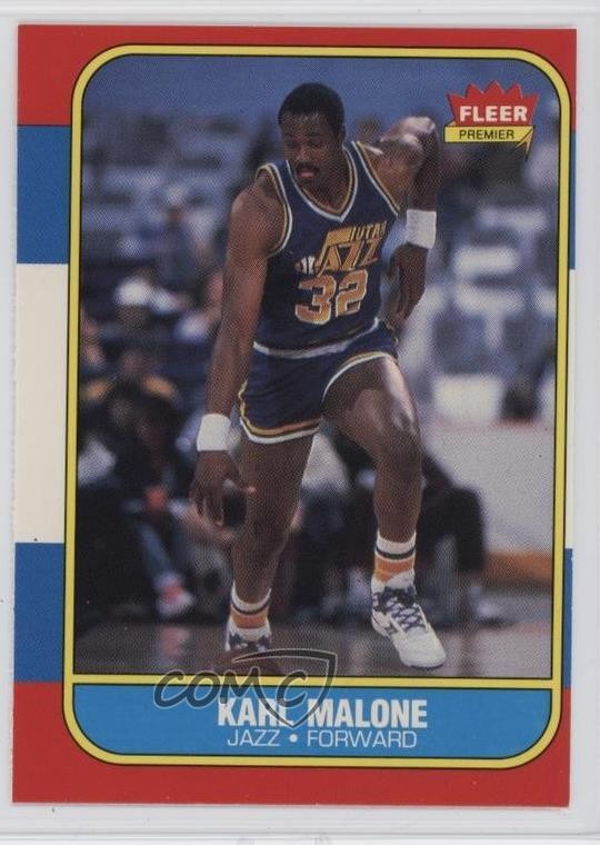 1986-87 Fleer Karl Malone #68 HOF 0d6c