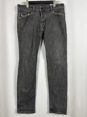 DIESEL Darron Denim Gray Wash Stretch Straight Jeans Size W33 L34 