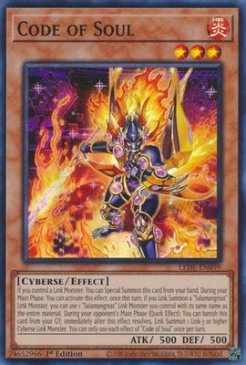 Yu-Gi-Oh! TCG LEDE-EN099 Code of Soul Super Rare 1st Ed. NM