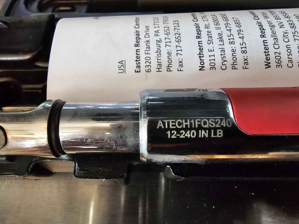 Llave dinamométrica Snap On 1/4′′ Flex-Head TechAngle (12-240 in-lb) ATECH1FS240 Foto 3 de 3