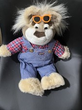 Vintage 1997 Tyco  Real Talkin  Bubba Redneck Talking Bear Plush 18  Sunglasses