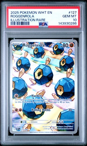 Roggenrola graded PSA 10 for sale on eBay
