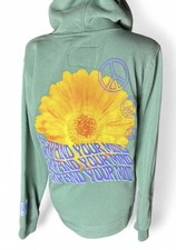 Trademark Brooklyn Cloth Co Women  s Green Expand Your Mind Hoodie Size Medium
