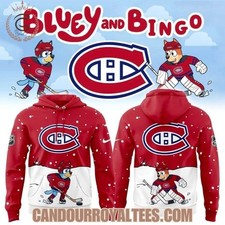 Montreal Canadien x Bluey And Bingo Hoodie All Sizes