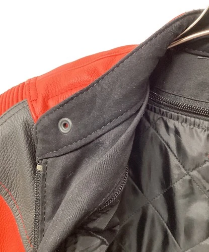 Arlen Ness Leather Protector Jacket Men's Size 54 Red image 4