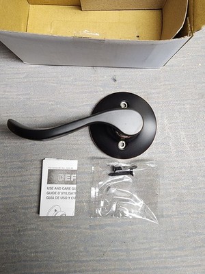 Defiant LYEX704BR Naples Aged Bronze Right-Hand Dummy Door Lever New In Box