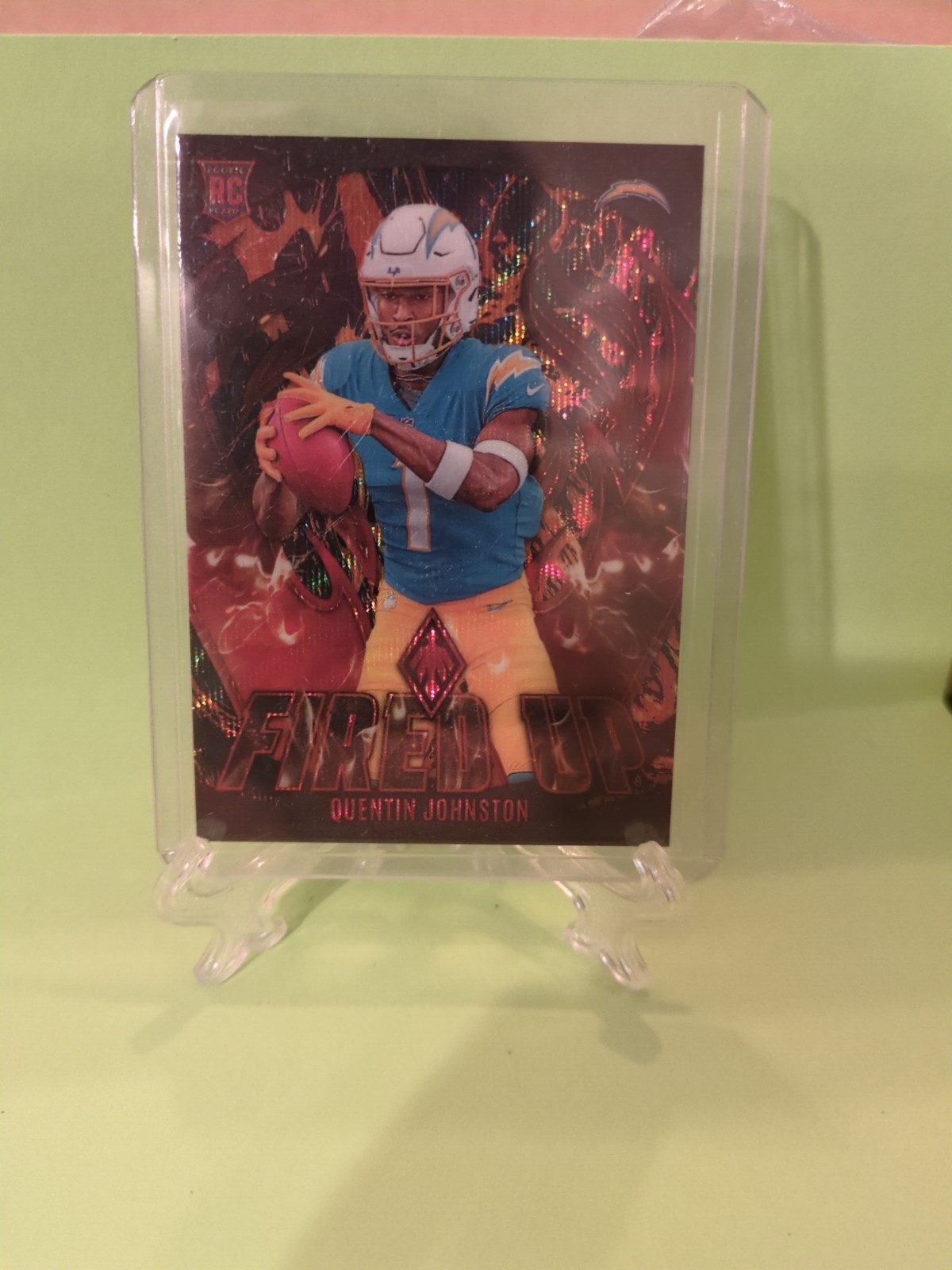 2023 Panini Phoenix - Fired Up Quentin Johnston #FU-14 Lava /150 (RC)