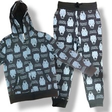 Marvel Black Panther Kids Hoodie Sweatpants Tracksuit Set 2pc M 8 Joggers NWOT