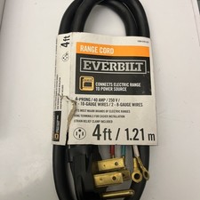 Everbilt 4 ft. 4-Prong 40 Amp Range Cord 1004 078 427 New FAST FREE SHIPPING k