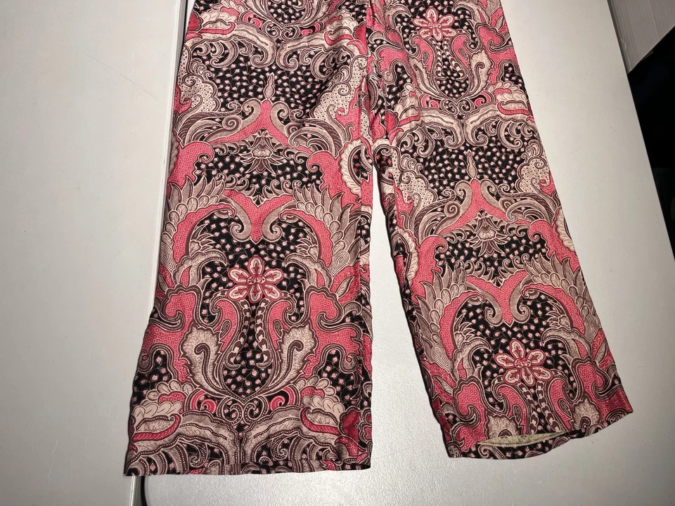 J Mclaughlin 女式 10 Marlee Asher 真丝粘胶佩斯利休闲 32x27 — 第 3/4 张图片