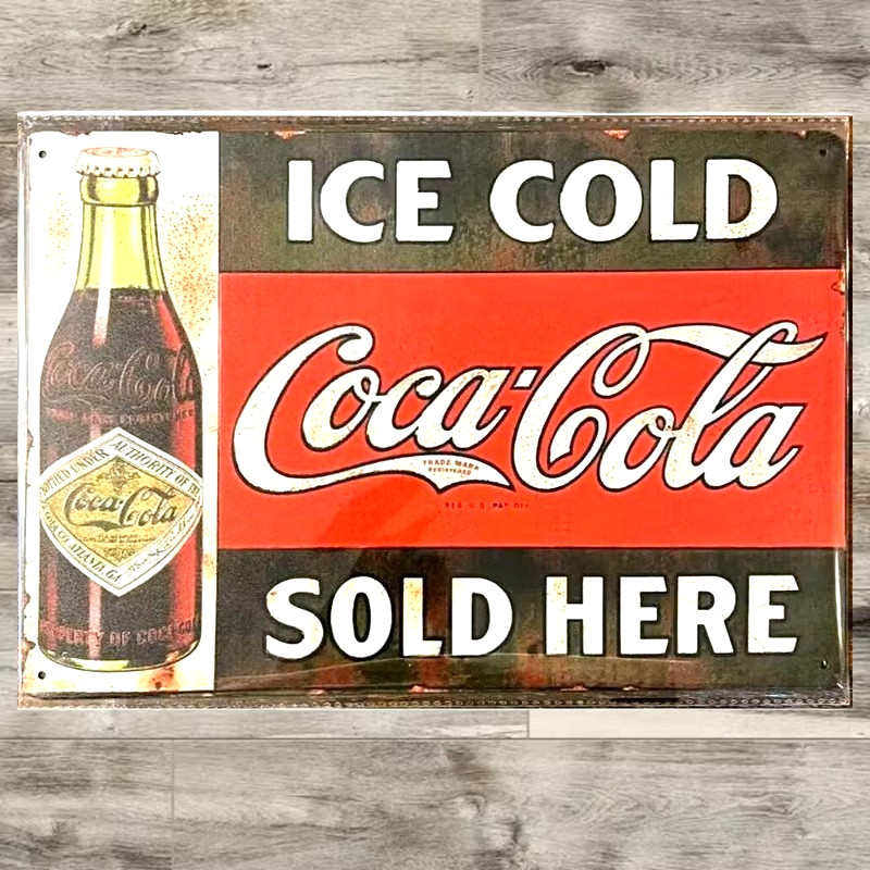 Coke Coca-Cola 8 x 12 Novelty Metal Sign Shrink-wrapped New!