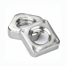12 PCS M12 Stainless Steel Square Nuts Heavy Duty Threaded Fasteners Hardware