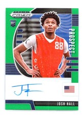 Josh Hall 2020 Prizm Draft Picks #PA-JH Prospect Autographs Green RC Rookie Auto