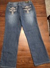 Earl Jeans Women Western Cross Pocket Rhinestone Embellished Vintage 30 X 28 Mid — photo 6