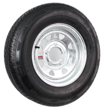 eCustomrim Trailer Tire On Rim ST185/80D13 185/80D-13 LRC Galvanized Spoke Wheel