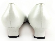 Salvatore Ferragamo pumps White White Silver Women Authentic secondhand