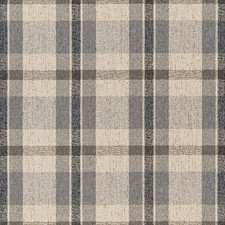 Andres Ash Grey Performance Plaid Woven Pattern Upholstery Fabric by the Yard