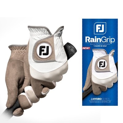 FootJoy Women's RainGrip Golf Glove, White/Grey, Small, Pair White/Grey