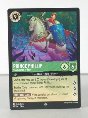 Prince Phillip - Vanquisher of Foes - Ursula's Return - 87/204 - Super Rare - B