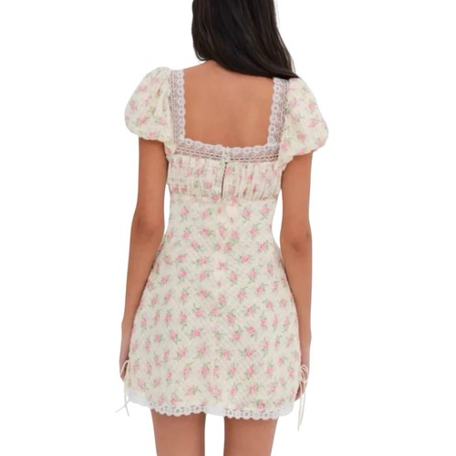 For Love & Lemons Maxine Minikleid Rosa Creme Größe S - Bild 2 von 8