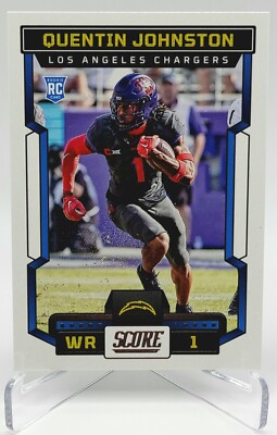 2023 Score Football Quentin Johnston Rookie Chargers