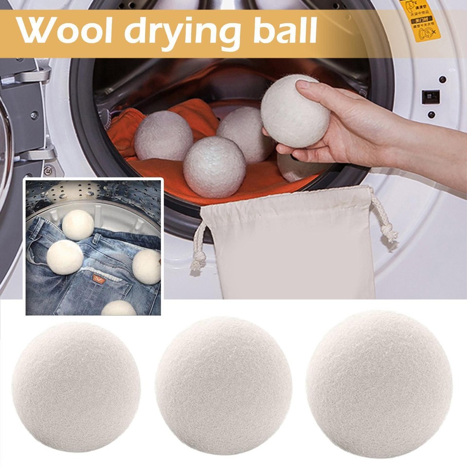 Natural Laundry GX Antiwinding Ba Reusable Wool Tumble Dryer Balls eBay