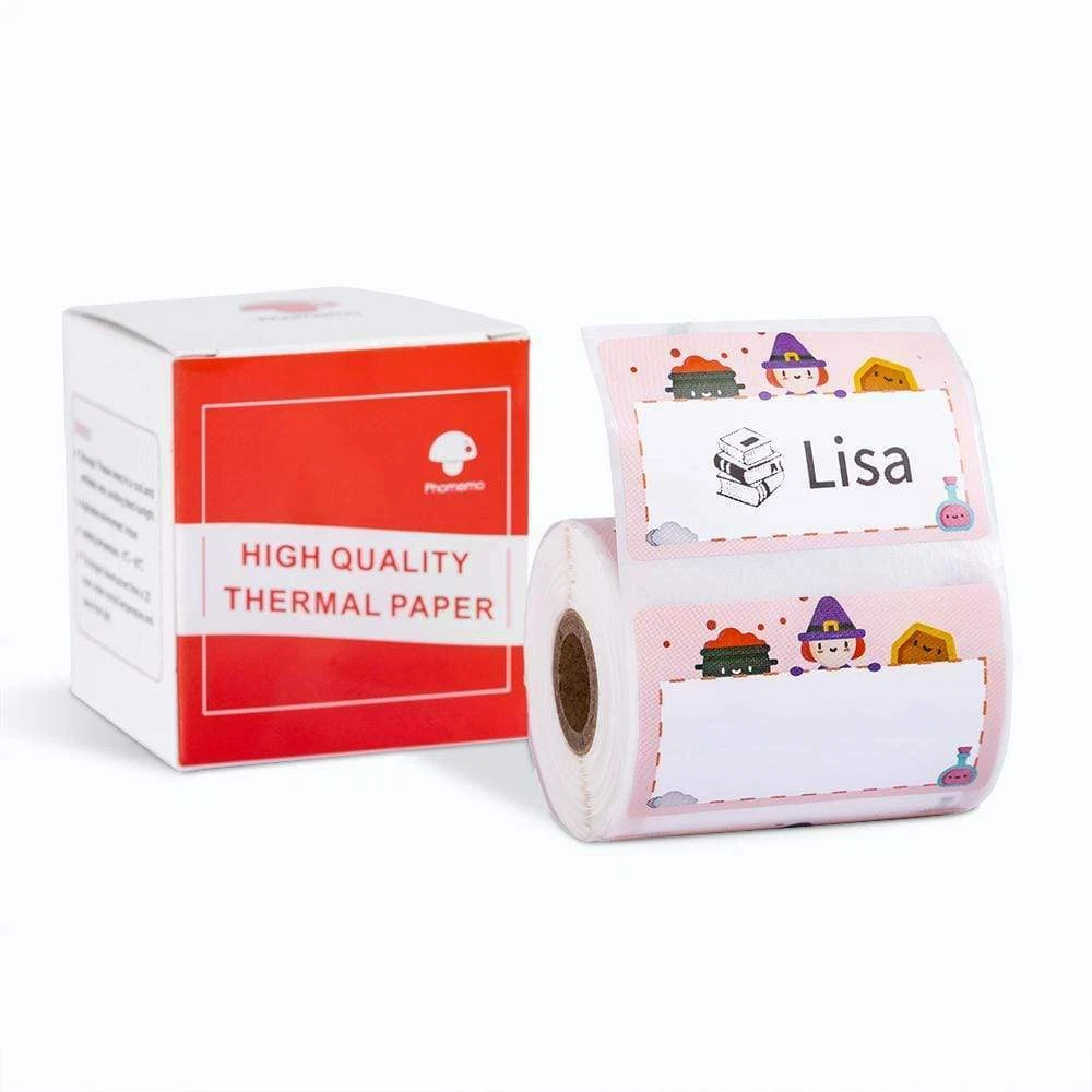 Phomemo 40mm White Square Thermal Sticker Labels For M110/M200 Printers - Waterproof & Tearproof (Multi-Size)
