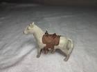 Vintage 1950s MARX Western Ranch Set Horse with Saddle Fat Body
