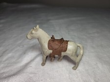 Vintage 1950s MARX Western Ranch Set Horse with Saddle Fat Body
