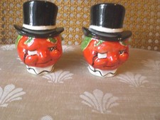 Vintage Advertising Heinz Ketchup Men Salt  Pepper Shakers S P