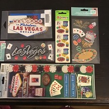 Las Vegas Naklejki i wykrojniki, 5 zestawów Różne