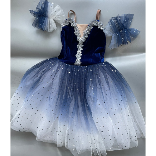 Blue Adult TutuProfessional Ballet Tutu Dresses Performance Dancewear Velvet Top Blue Adult TutuProfessional Ballet Tutu Dresses Performance Dancewear Velvet Top