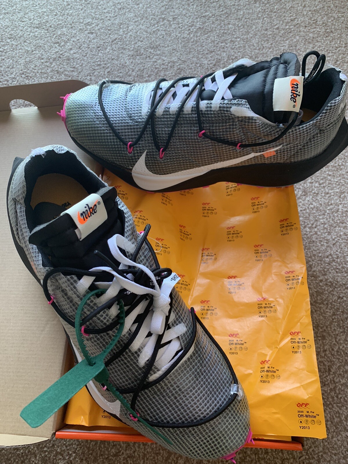 OFF WHITE X NIKE Nike x Off White Vapor Street UK 13 NUOVE CON ETICHETTE molto rare vendute £280